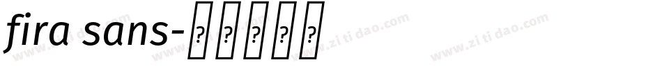 fira sans字体转换